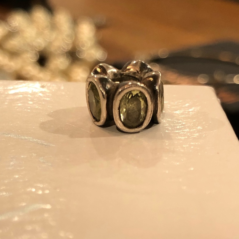 Pandora peridot charm